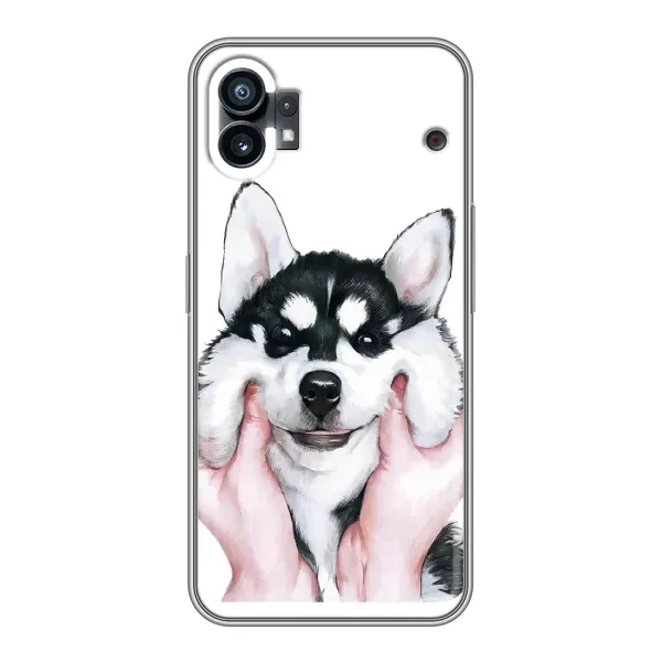 Чохол з принтом «Радісний Хаскі» для Nothing Phone 1