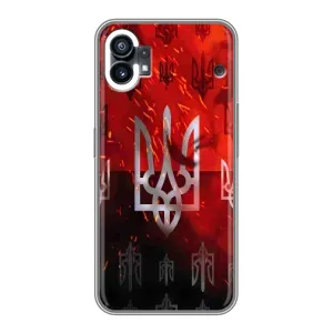 Украинские Чехлы для Nothing Phone 1 с картинкой УПА (AlphaPrint) (ГЕРБ УПА)