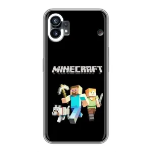 Чохол з принтом «герої Minecraft» для Nothing Phone 1