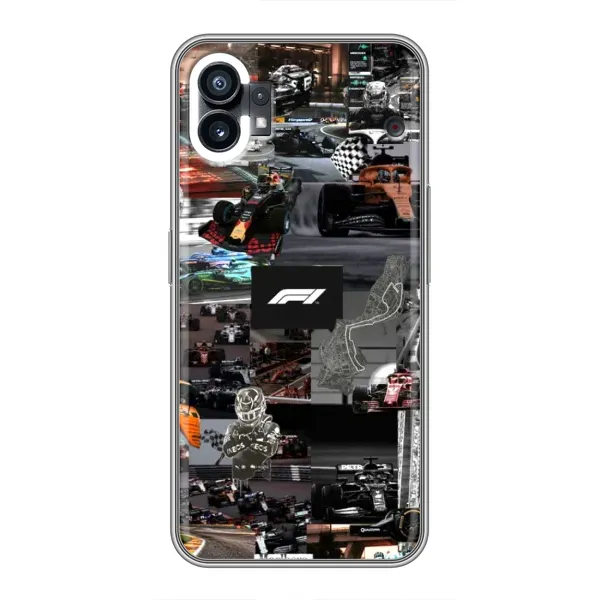 Чохол з принтом «Гоночний колаж Ф1» для Nothing Phone 1