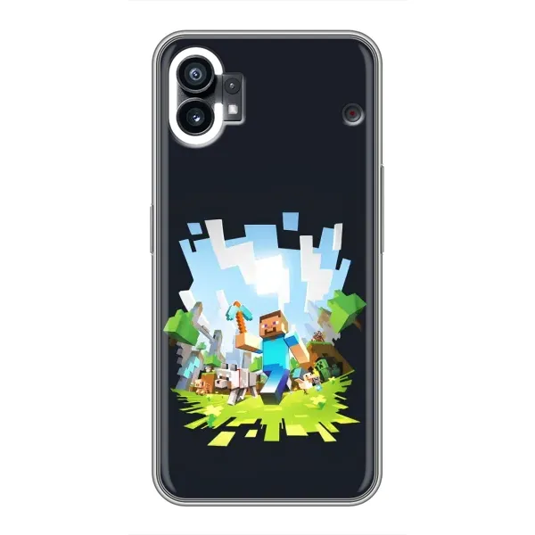 Чохол з принтом «персонажі Minecraft» для Nothing Phone 1