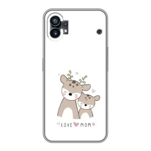 Чохол з принтом «Оленята мама і малюк» для Nothing Phone 1