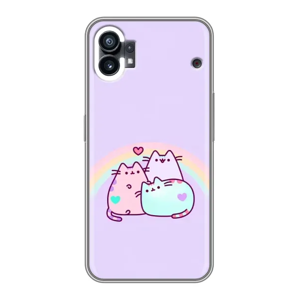 Чехол с принтом «Радужные котики» для Nothing Phone 1 Чехол с принтом «Радужные котики» для Nothing Phone 1