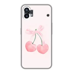 Чохол з розовим принтом для Nothing Phone 1 (Рожеві вишні)