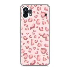 Чохол з розовим принтом для Nothing Phone 1 (Рожевий леопард)