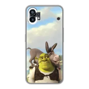 Чохол з мультфільмом Шрек на Nothing Phone 1 (Шрек та Осел)