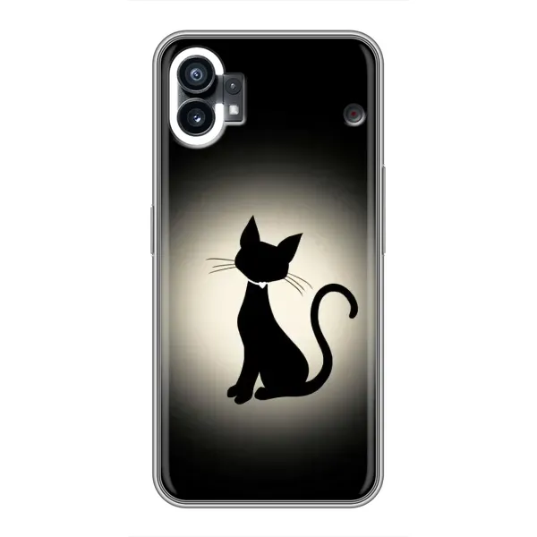 Чохол з принтом «Силует котика» для Nothing Phone 1