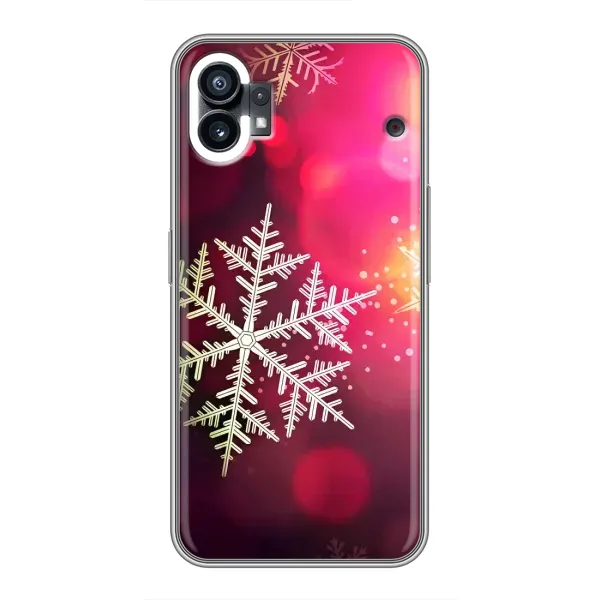 Чехол с принтом «Снежинка» для Nothing Phone 1 Чехол с принтом «Снежинка» для Nothing Phone 1