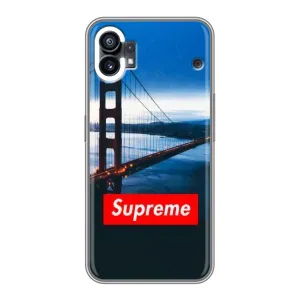 Чохол з принтом «Стиль Supreme» для Nothing Phone 1