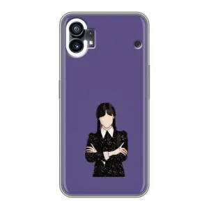Чохли Венсдей на Nothing Phone 1 Уенсдей (AlphaPrint) (Венздей у чорному)