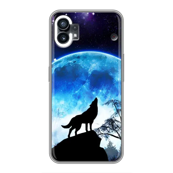 Чехол с принтом «Волк на луну» для Nothing Phone 1 Чехол с принтом «Волк на луну» для Nothing Phone 1