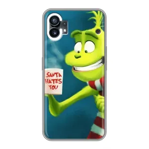 Різдвяні Чохли для Nothing Phone 1 (VPrint) (Зелений Грінч)