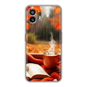 Чехол с принтом «Кофе и дождь» для Nothing Phone 2