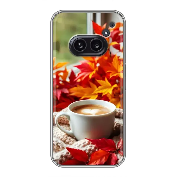 Чехол с принтом «Кофе и листья» для Nothing Phone 2a Чехол с принтом «Кофе и листья» для Nothing Phone 2a