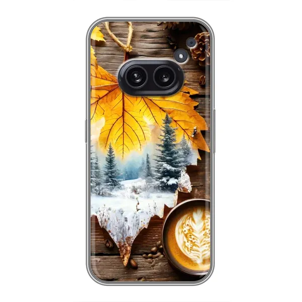 Чехол с принтом «Осенне-зимний кофе» для Nothing Phone 2a Чехол с принтом «Осенне-зимний кофе» для Nothing Phone 2a