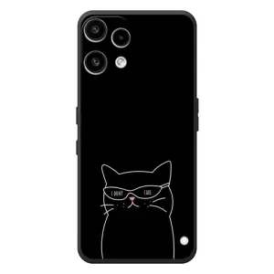 Чехол с рисунком кот на Nothing Phone (3a) Lite (Равнодушный кот)
