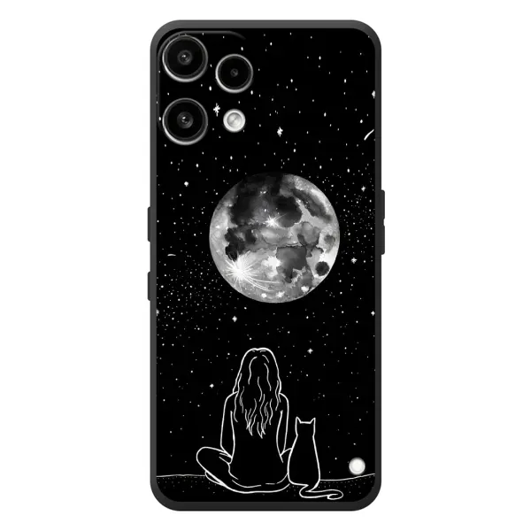 Чехол с принтом «Девушка с котом» для Nothing Phone (3a) Lite