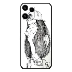 Чохол з друком для Nothing Phone (3a) Lite - (Мода) (AlphaPrint) (Фото дівчини)