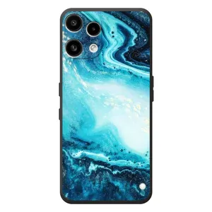 Мраморний чехол на Nothing Phone (3a) Lite (VPrint) (Блакитний мрамор)