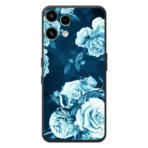 Чехлы (ART) Цветы на Nothing Phone (3a) Lite (VPrint) (Голубые Бутоны)