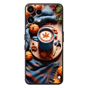 Чехол с принтом «Кофе и тыковки» для Nothing Phone (3a) Lite