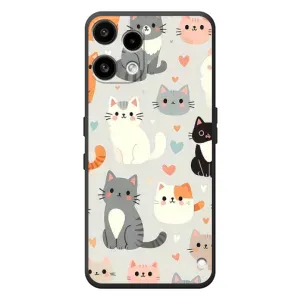 Чехол с рисунком кот на Nothing Phone (3a) Lite (Коллаж котов)
