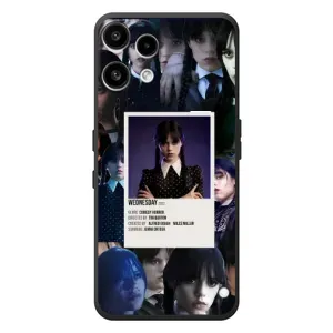 Чехлы Венсдей на Nothing Phone (3a) Lite Уэнсдей (AlphaPrint) (коллаж Уэнздей)