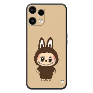 Чехол с Лабубу на Nothing Phone (3a) Lite (Bored Ape в красном)