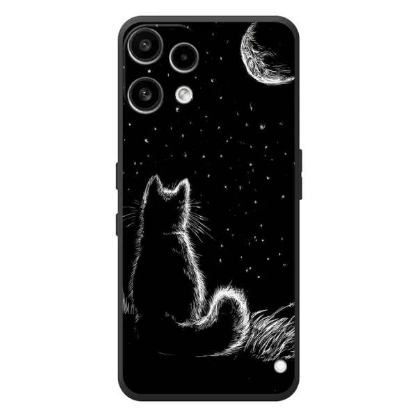 Чохол з принтом «Котик і місяць» для Nothing Phone (3a) Lite Чохол з принтом «Котик і місяць» для Nothing Phone (3a) Lite