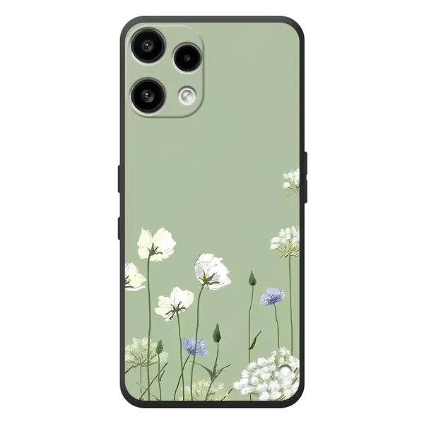 Чехол с принтом «Цветы на зеленом» для Nothing Phone (3a) Lite