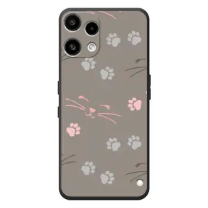 Чехол с рисунком кот на Nothing Phone (3a) Lite (Лапы и усы)