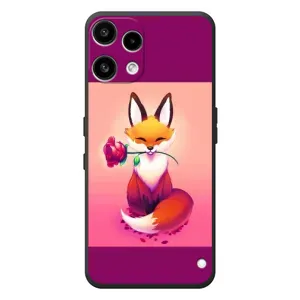 Чохли з картинкою Лисичка для Nothing Phone (3a) Lite (VPrint) (Лиса з трояндою)