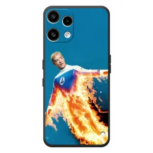 Чехол с принтом Фантастическая четверка для Nothing Phone (3a) Lite (Человек-факел в огне)