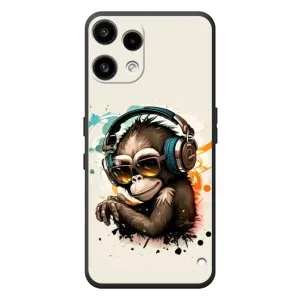 Чохол з Мавпами Nothing Phone (3a) Lite - (AlphaPrint) (Макака в навушниках)
