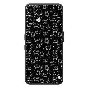 Чехол с принтом для Nothing Phone (3a) Lite (AlphaPrint) Модные коты (Меленькие котики)