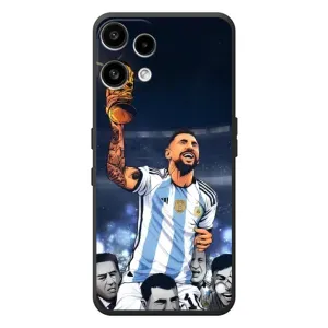 Чехлы для Nothing Phone (3a) Lite (Leo чемпион) (AlphaPrint) (Месси с кубком)