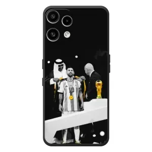 Чехлы для Nothing Phone (3a) Lite (Leo чемпион) (AlphaPrint) (Месси в накидке)