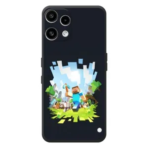 Чохол Майнкрафт на Nothing Phone (3a) Lite (AlphaPrint) Minecraft (персонажі Minecraft)