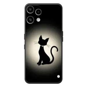 Чехол с принтом для Nothing Phone (3a) Lite (AlphaPrint) Модные коты (Силуэт котика)