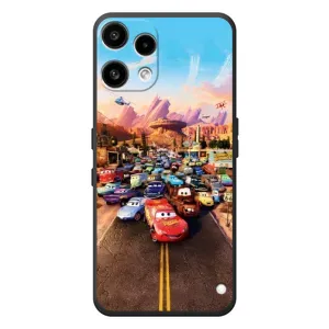 Силиконовый чехол Маквин для Nothing Phone (3a) Lite (Тачки на трассе)