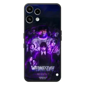 Чехол с дизайном Венздей 2 на Nothing Phone (3a) Lite (Фиолетовая магия Уэнздей)