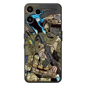 Чехлы с картинкой ЗСУ для Nothing Phone (3a) Lite (AlphaPrint) (Воин ВСУ)