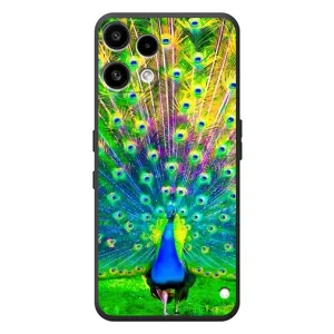 Чохол з пташками на Nothing Phone (3a) Lite (VPrint) (Яскравий Павлин)