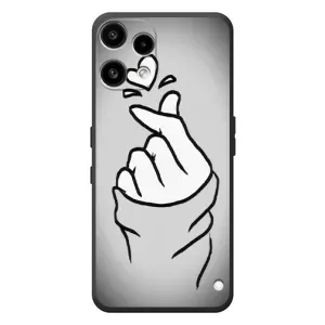 Чохол з принтом для Nothing Phone (3a) Lite (AlphaPrint - Знак сердечка) (Значок Love)