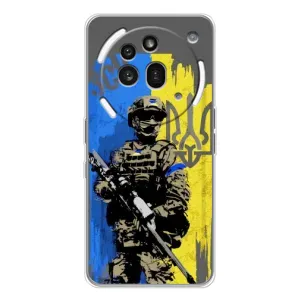 Чехлы с картинкой ЗСУ для Nothing Phone (3a) Pro (AlphaPrint) (АРТ солдат)
