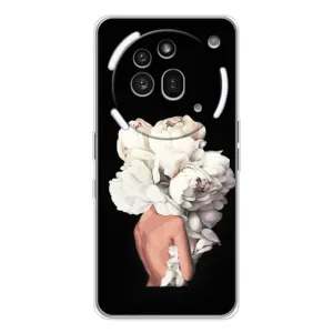 Чехлы (ART) Цветы на Nothing Phone (3a) Pro (VPrint) (Белые цветы)