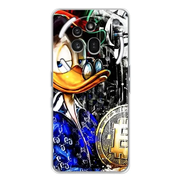 Чехол с принтом «Биткойн Скрудж» для Nothing Phone (3a) Pro