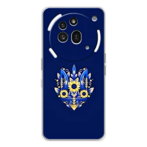 Чехлы для Nothing Phone (3a) Pro  Укр. Символика (AlphaPrint) (Цветочный Герб)