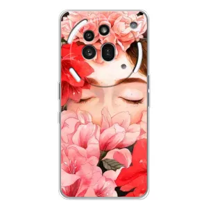 Чехлы (ART) Цветы на Nothing Phone (3a) Pro (VPrint) (Глаза в цветах)