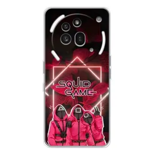 Чехол Гра в кальмара для Nothing Phone (3a) Pro (Охранники Игра кальмара)